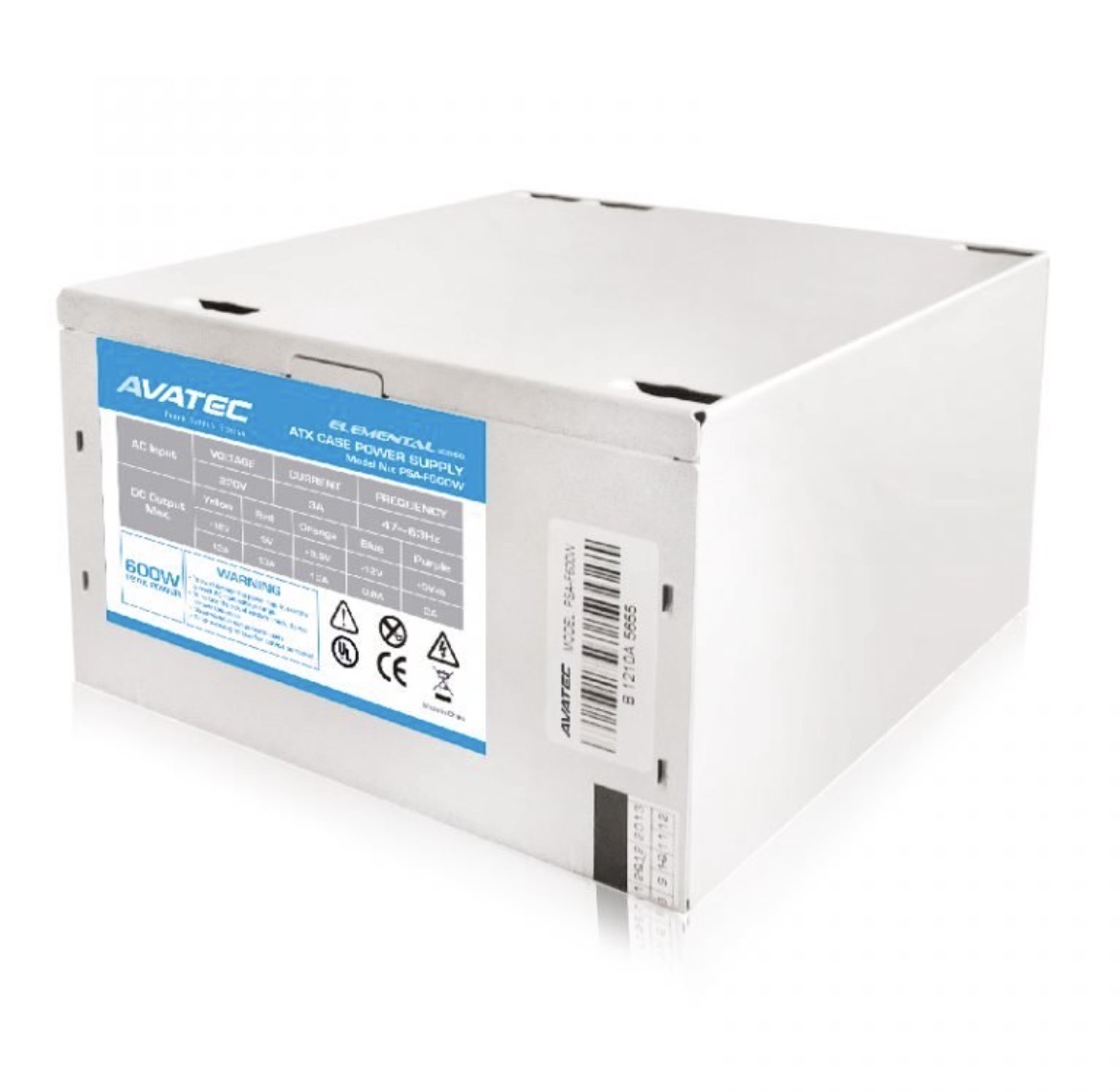 Fuente de poder ATX AVATEC PSA-600W Box 600W