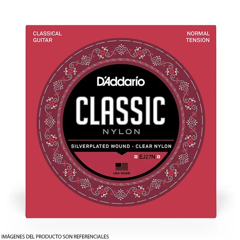Juego Cuerdas Daddario Classic Nylon EJ27N