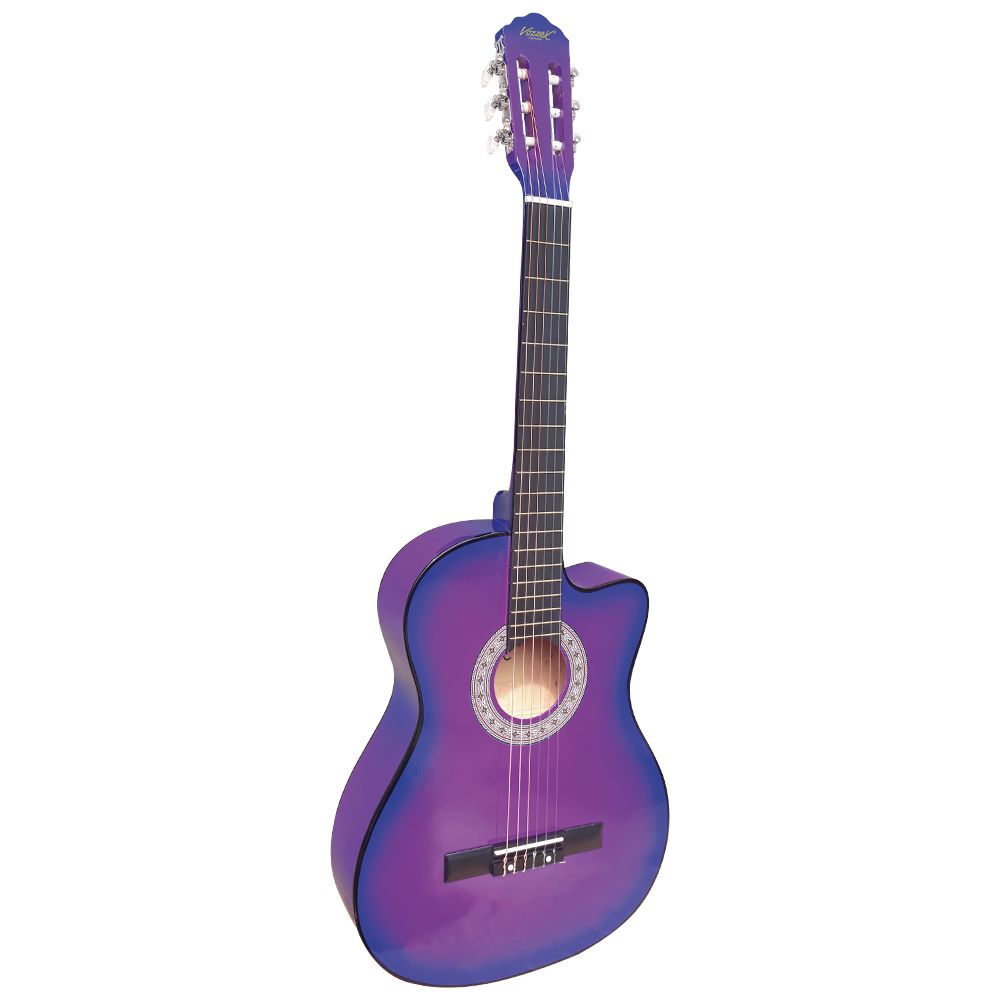 Guitarra Acustica Vozzex Nylon Morado VZ-851/39Puf