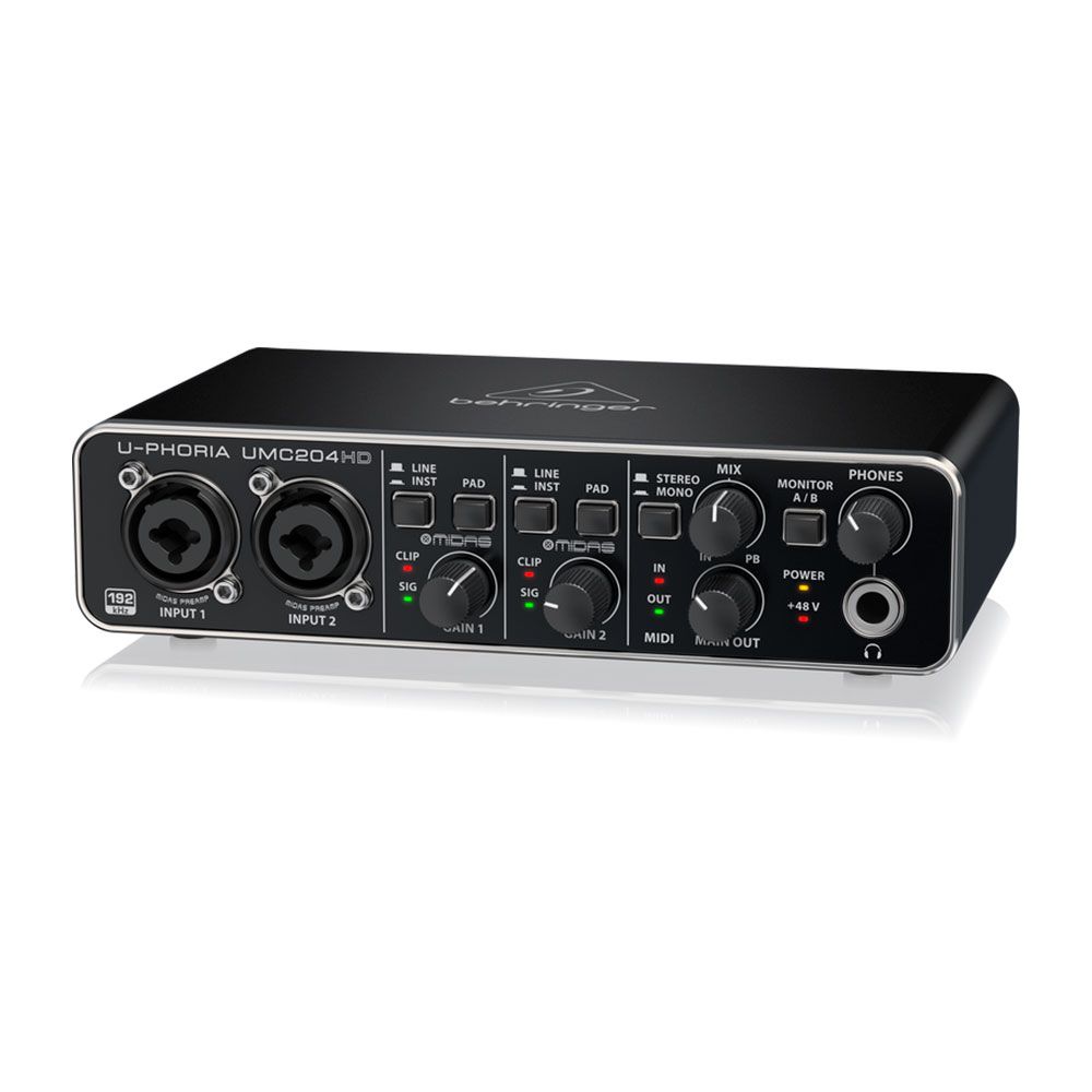Interfaz Behringer 2 Canales UMC204HD