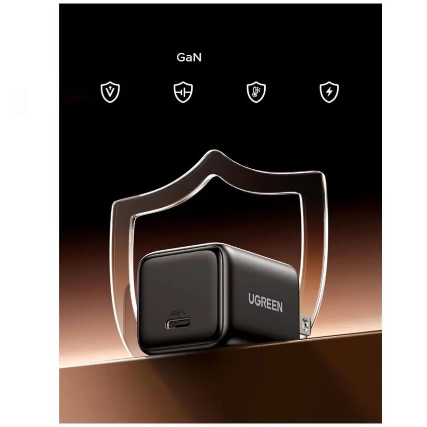 Cargador Ugreen 30W USB-C GAN PD 3.0 Iphone 17, Ipad, Galaxy