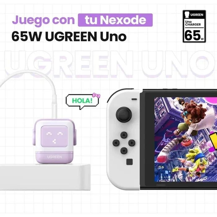Ugreen Cd361 35314 Nexode Cargador GAN USB-C 65W Lila