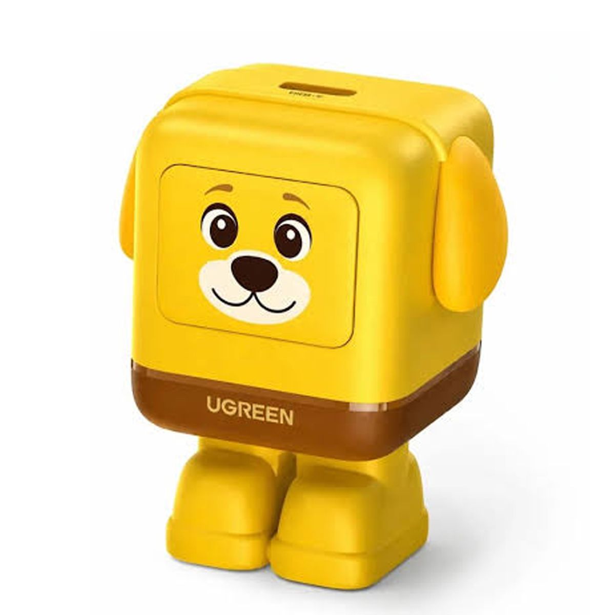 Cargador Rápido USB-C GAN De 30W Robot Ugreen Uno X608 - Amarillo