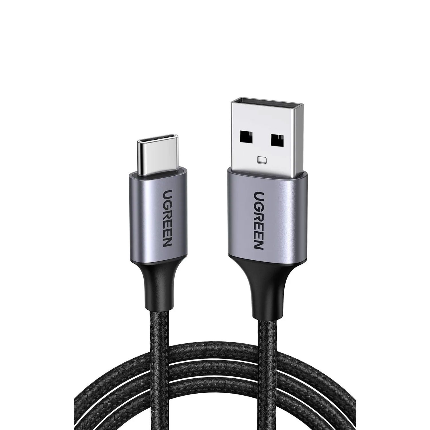 Cable Ugreen USB-A A C 18W 3A Black 1M Us288 60126