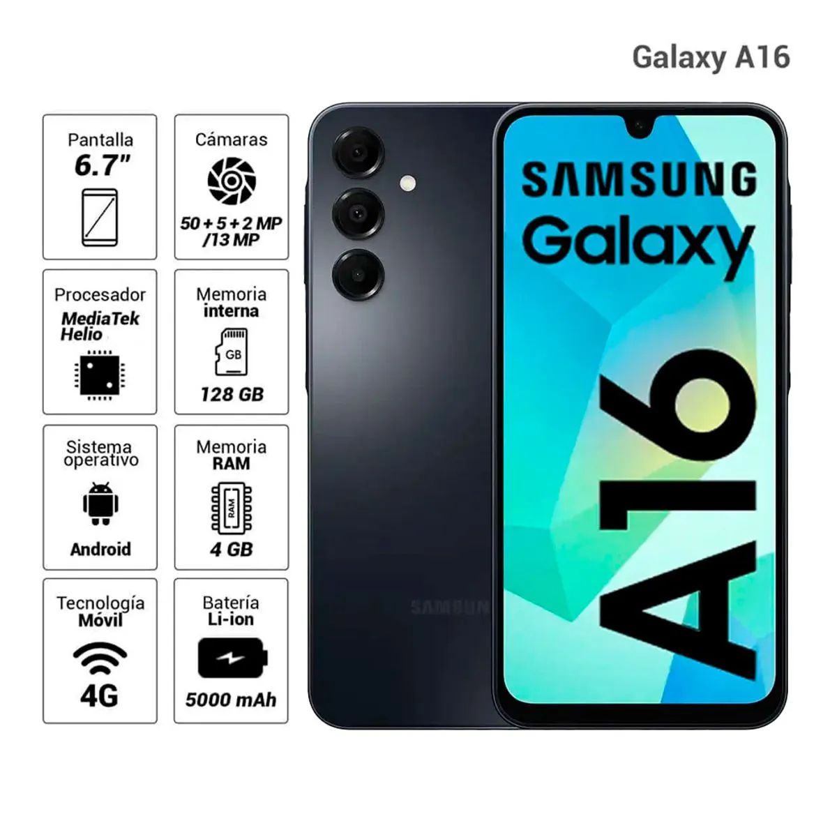 Celular Samsung A16 4/128GB