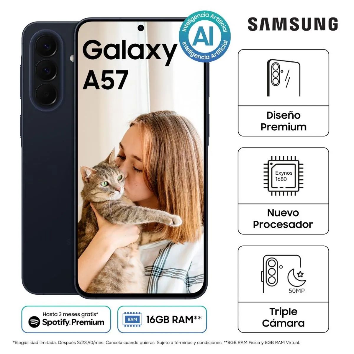 Celular Samsung A57 5G 8/256GB