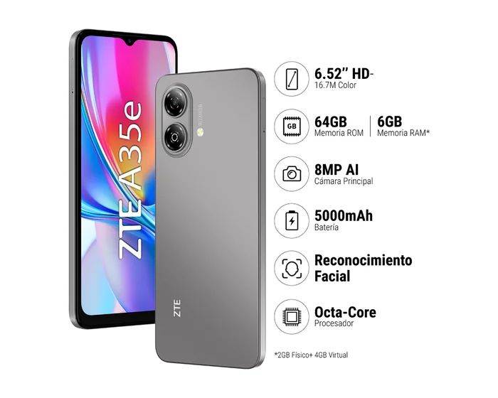 Celular ZTE A35E 2/64GB