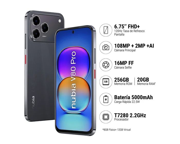 Celular ZTE V80 Pro 8/256GB