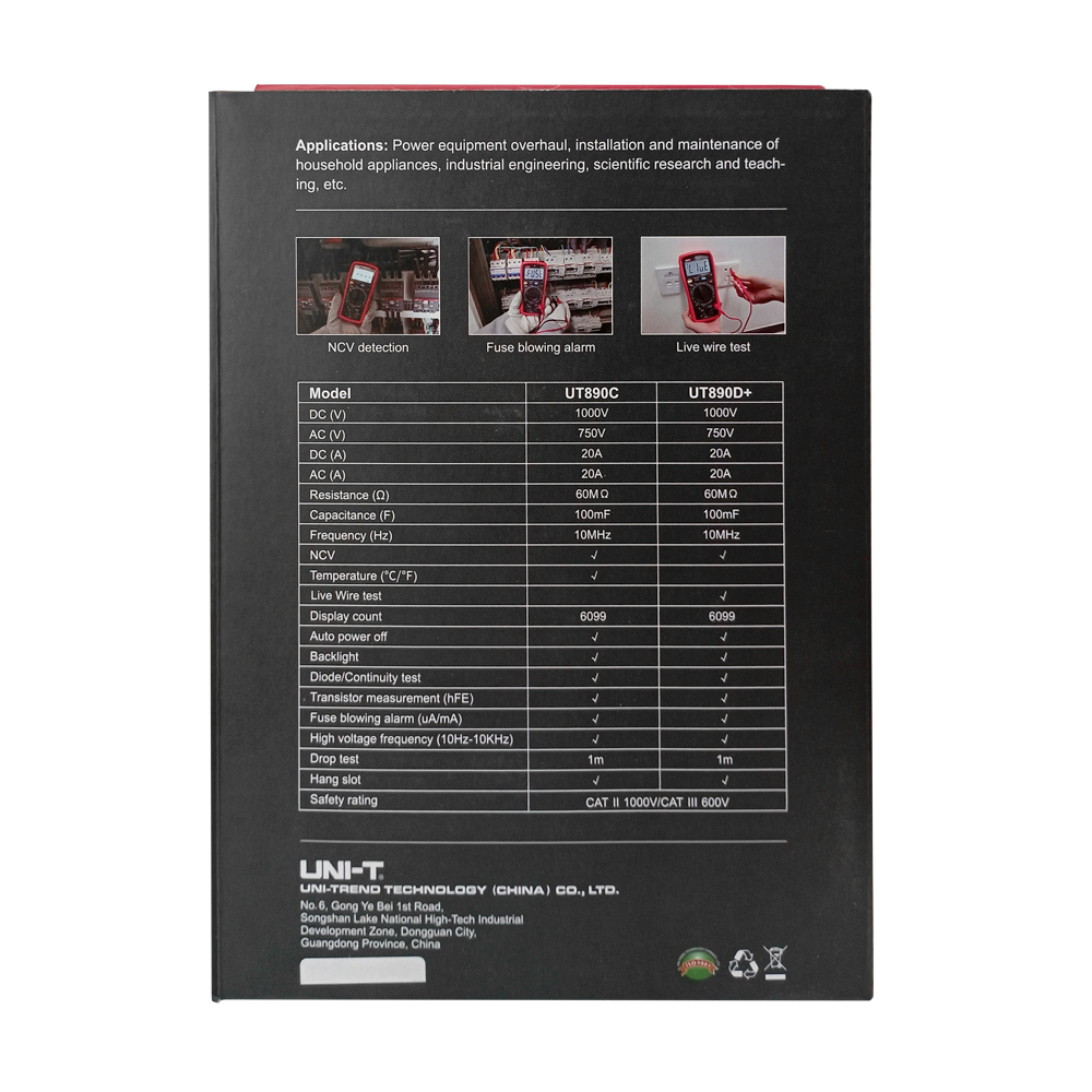 Multímetro Digital True RMS UNI-T UT-890D