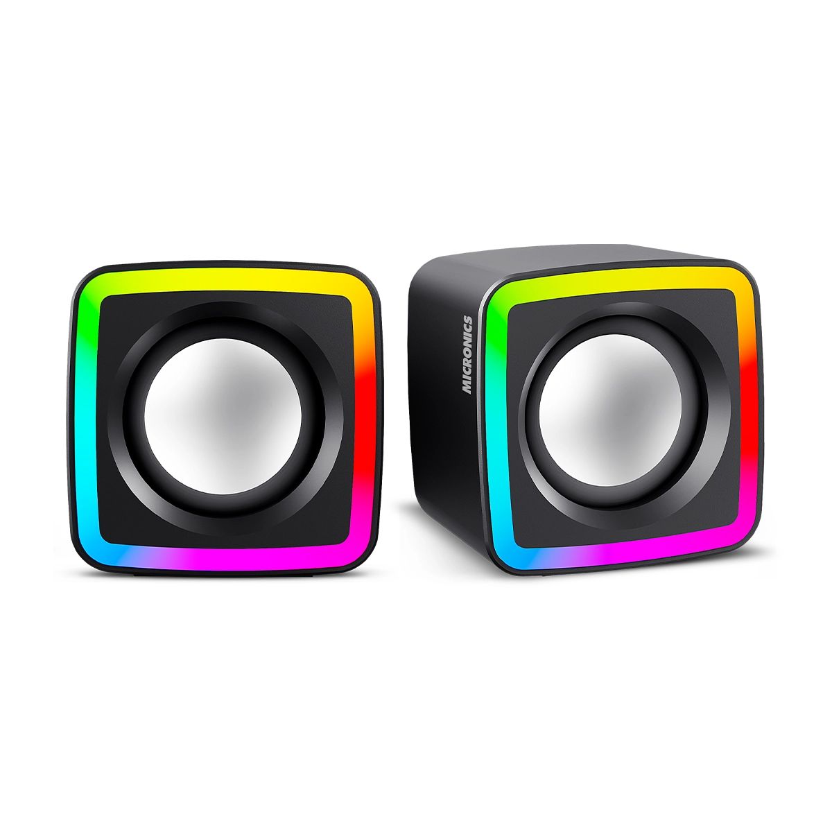 Frantic Mic S302 Parlante 2.0 LED 2" Micronics