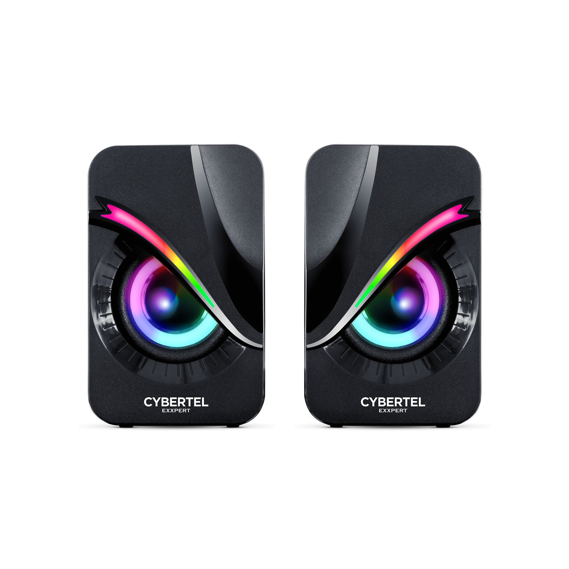 Exxpert Black Cbx S301 Parlante 2,0 RGB 2" Cybertel