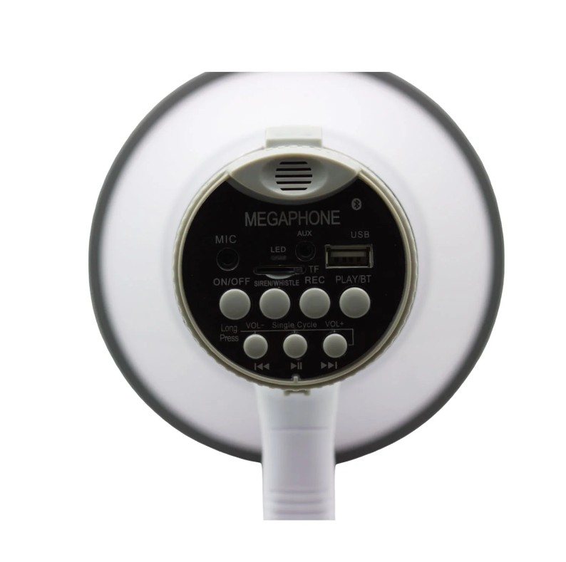 Megáfono Profesional 80W Recargable  Batblack BT-MF90