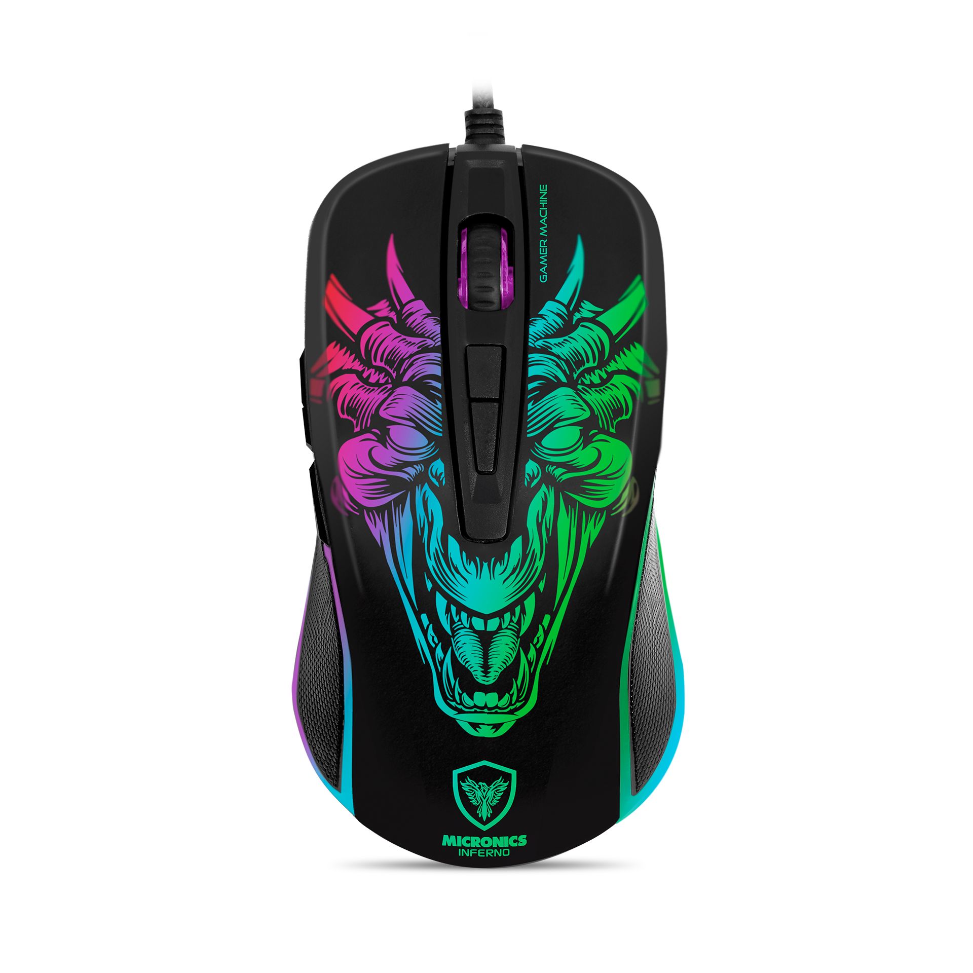 Inferno MIC M816 Mouse Gamer USB RGB Running 7B 7200Dpi Micronics