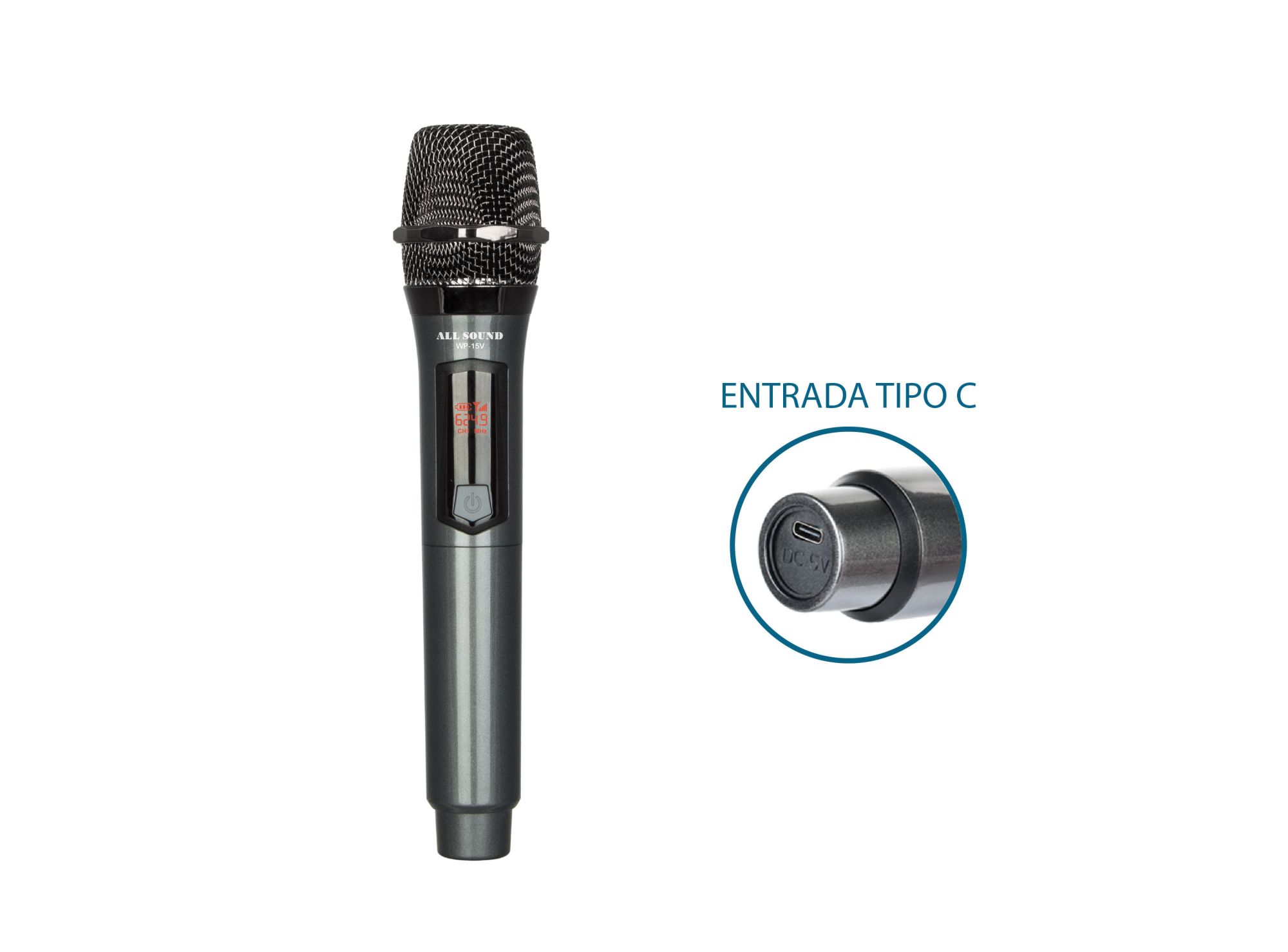 Microfono Inalambrico All Sound Wp-15V