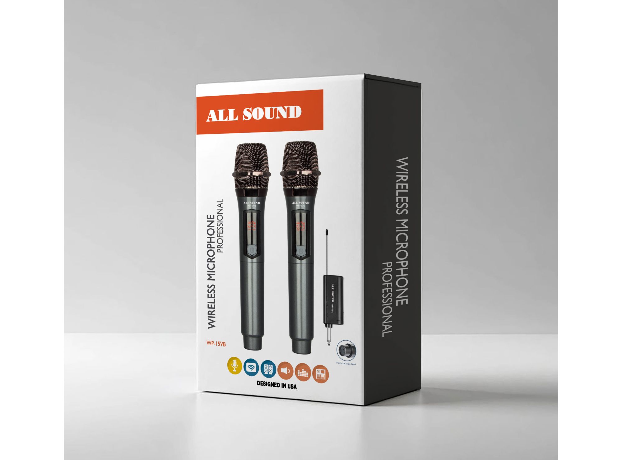 Microfono Inalambrico All Sound Wp-15Vb