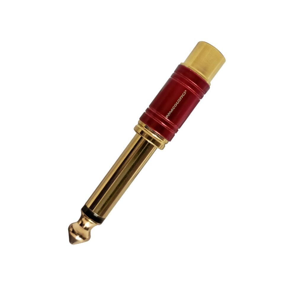 Adaptador RCA A Plug Mono 6.3MM Rojo L&N-ACOUSTICS Ln-2036-3Rd