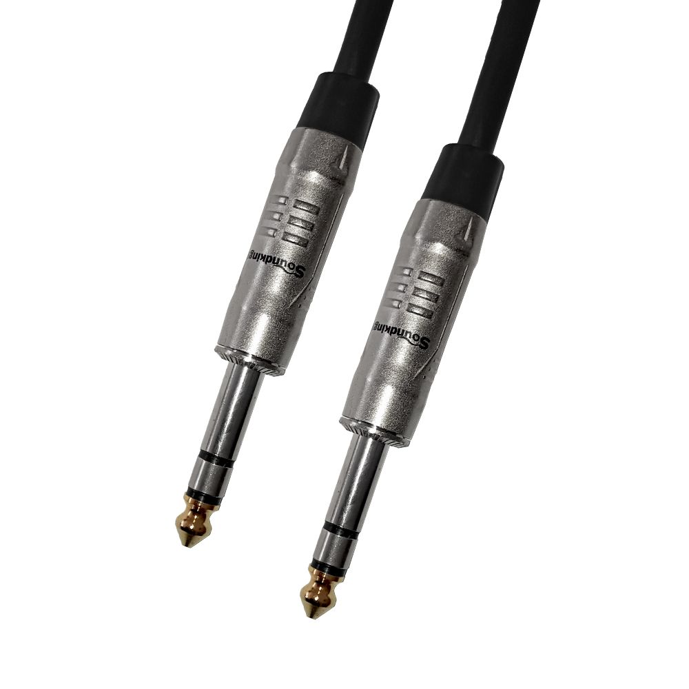 Cable Plug Stereo 6.3MM A Plug Stereo 6.3MM Medida: 5M Soundking BJJ283/5M