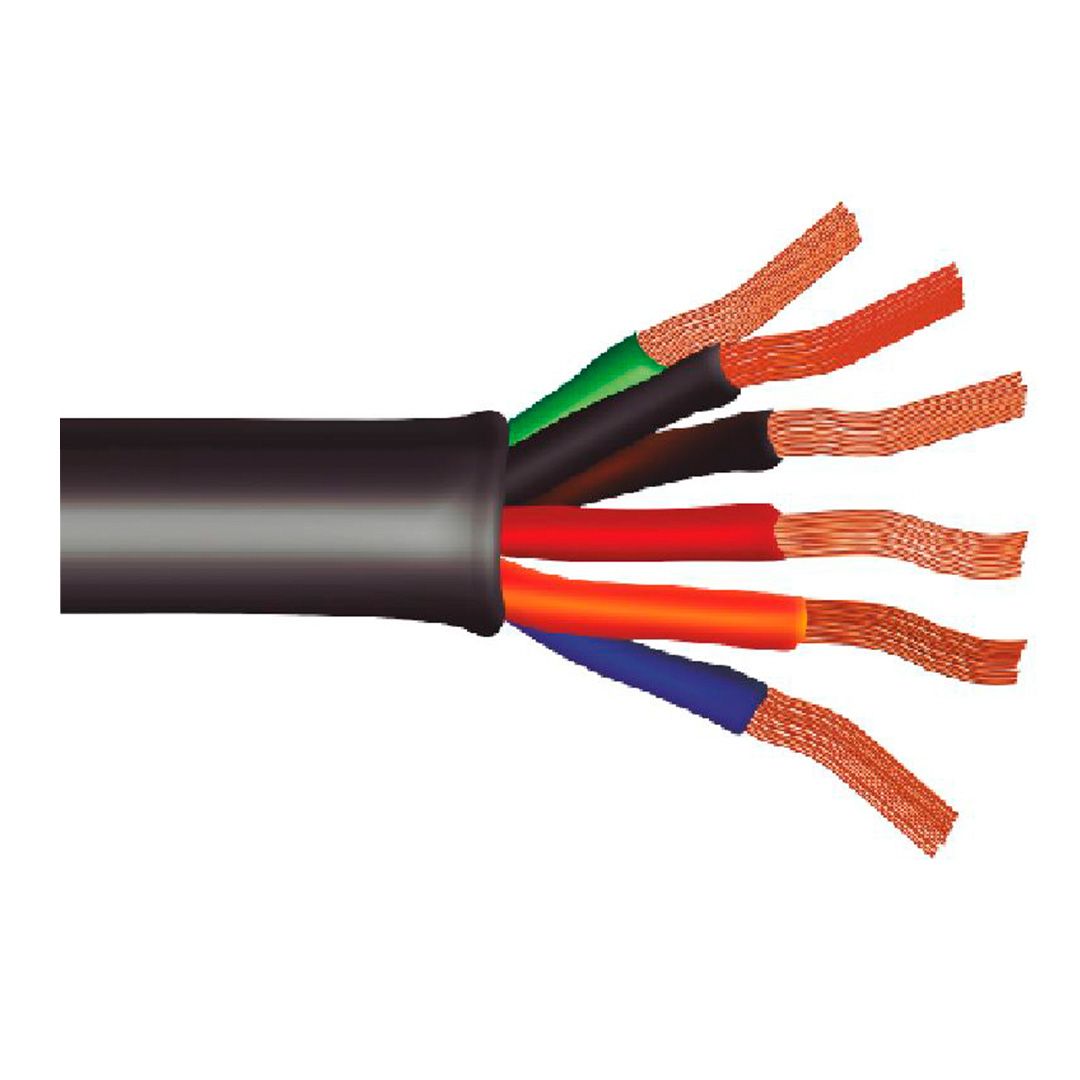 Cable Vulcanizado Super Flexible 3 Vias Negro P/Parlante Soundking SKGB114