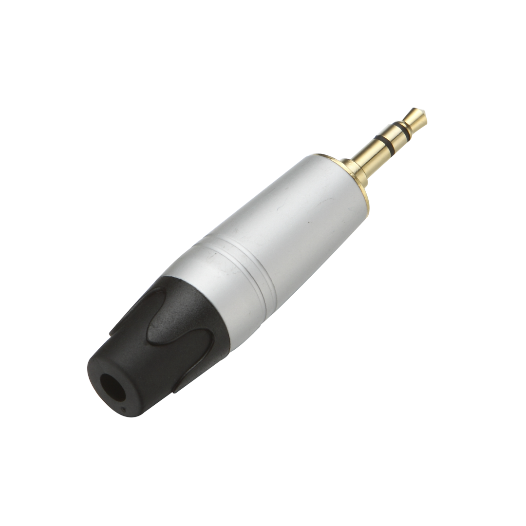 Plug Stereo 3.5MM Plateado C/ Pin Dorado L&N-ACOUSTICS Ln-161Sl