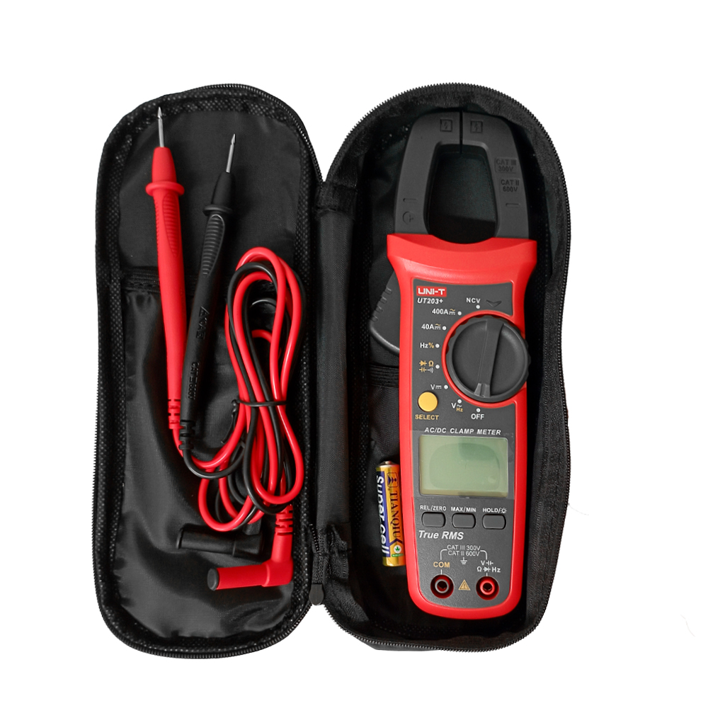 Pinza Amperimétrica UNI-T UT-203+ (400A AC/DC True RMS)