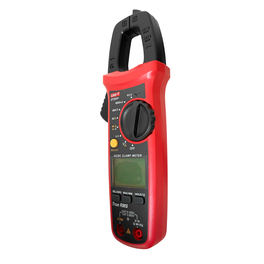 Pinza Amperimétrica UNI-T UT-203+ (400A AC/DC True RMS)