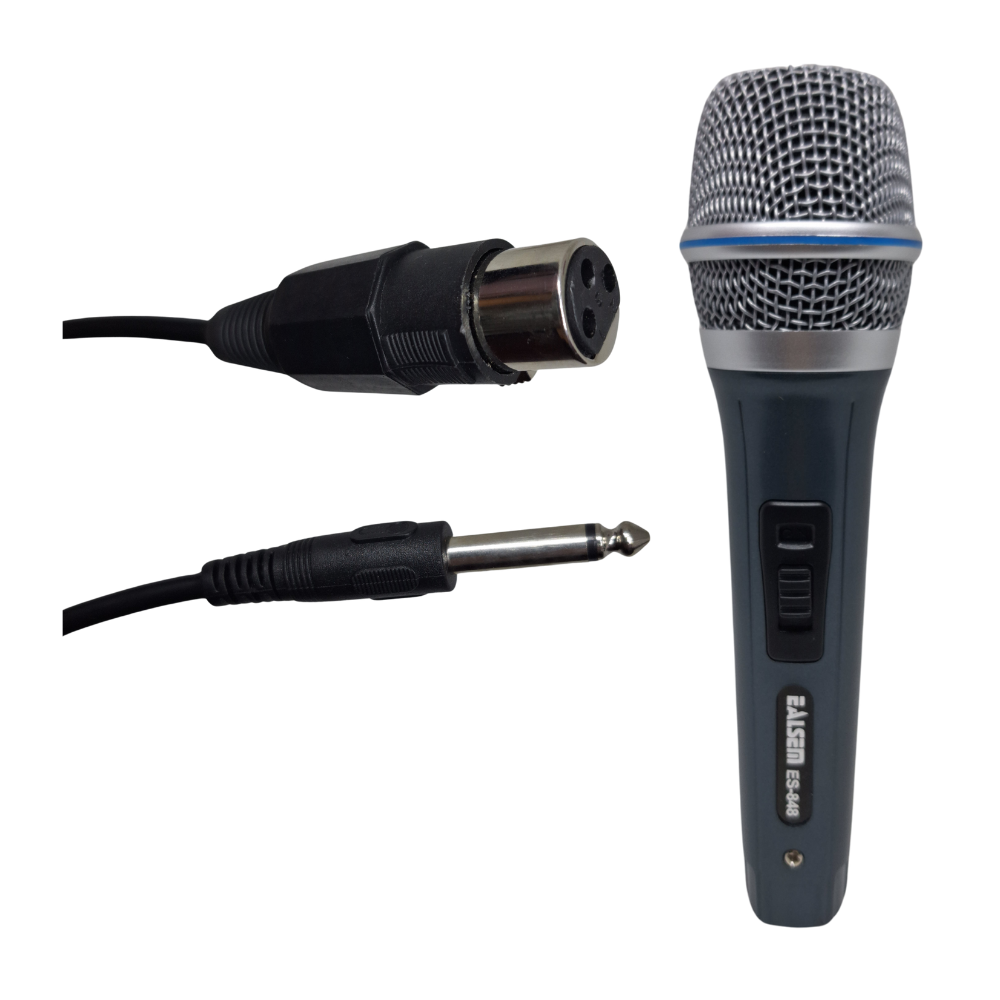 Micrófono de Mano Alámbrico Ealsem ES-848