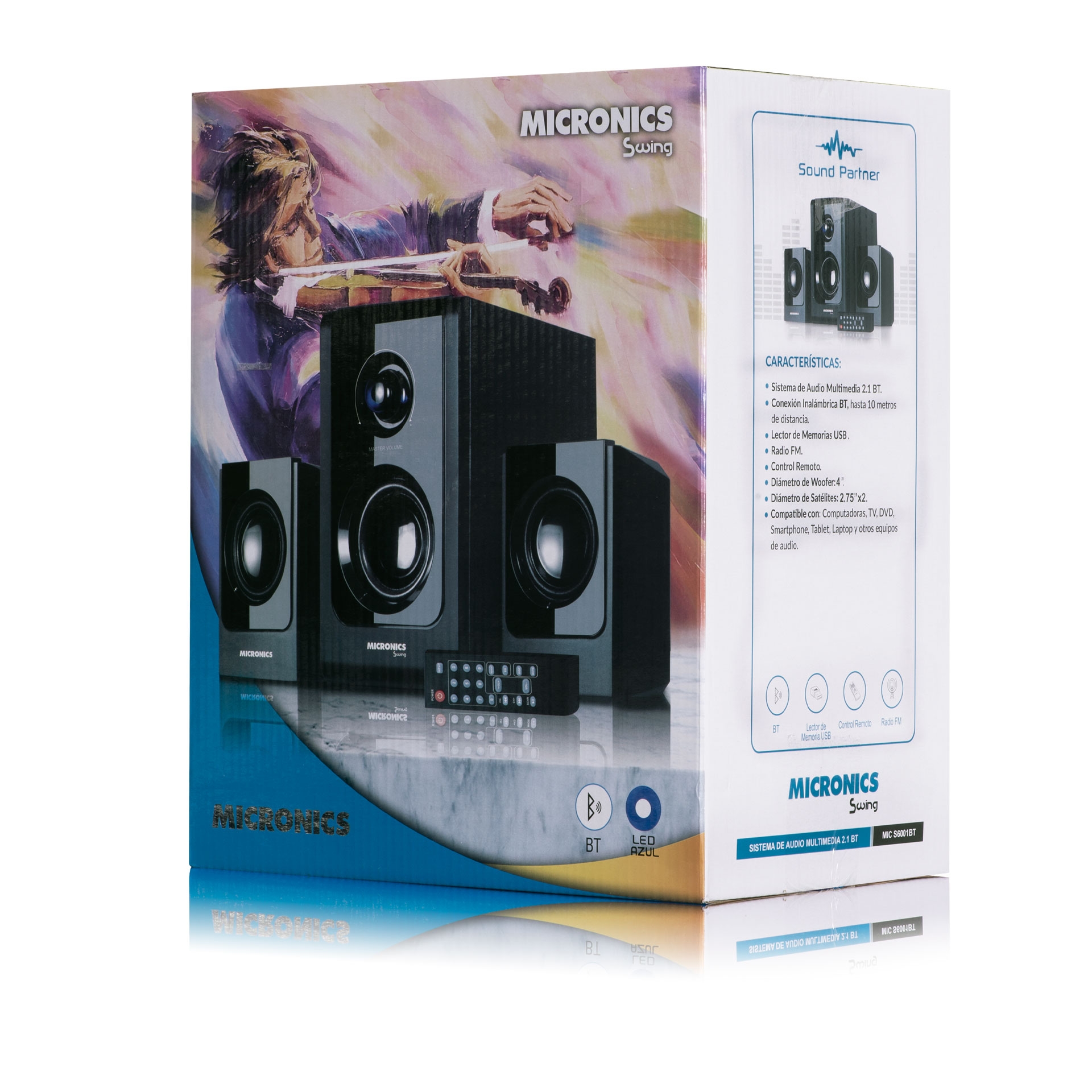 Parlante Micronics Swing MIC S6001BT