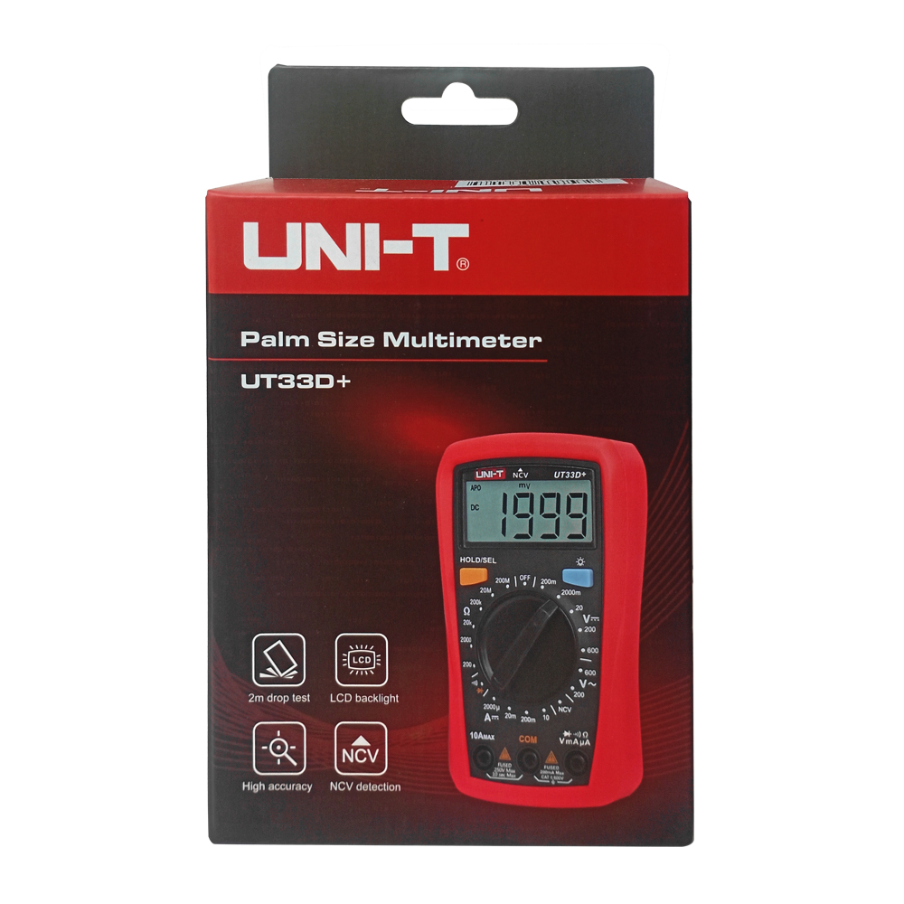 Multímetro Digital UNI-T UT-33D+ (Con Detector de Voltaje NCV)
