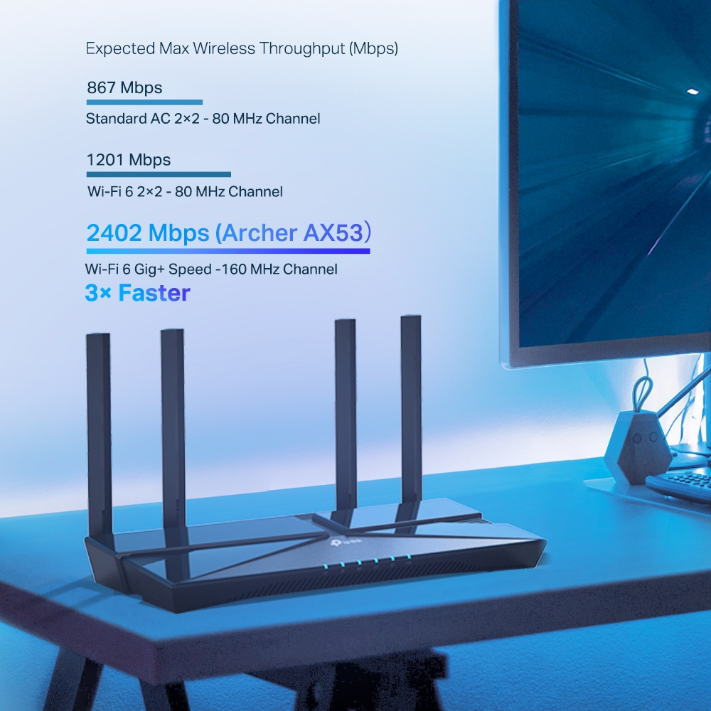 Router Wi-Fi 6 AX3000 - TP-Link Archer AX53