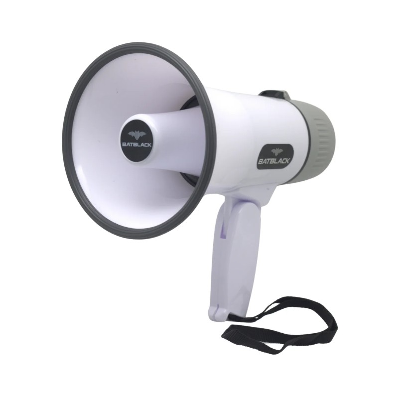 Megáfono 40W con Bluetooth y Sirena Batblack BT-XB32