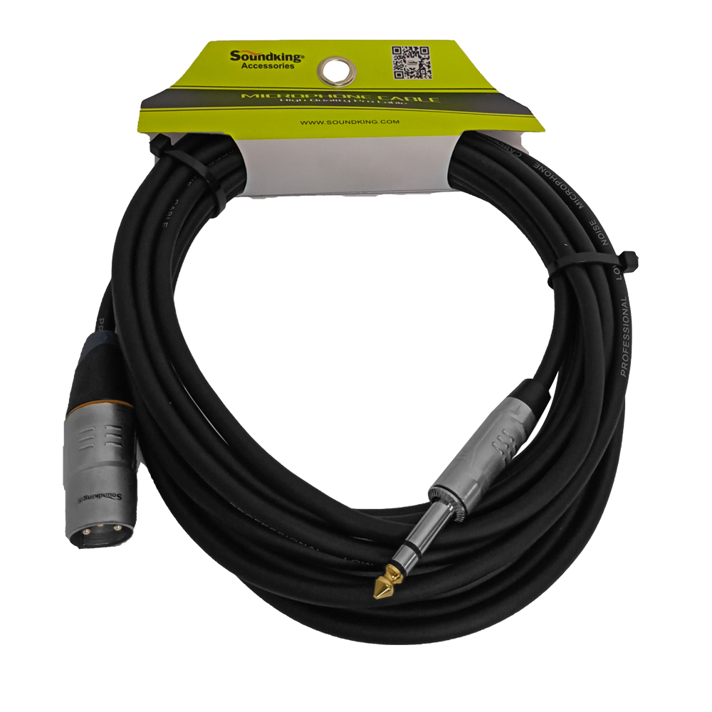 Cable Plug XLR A Plug Stereo 6.3 MM 3M SOUNDKING BXJ073/3M