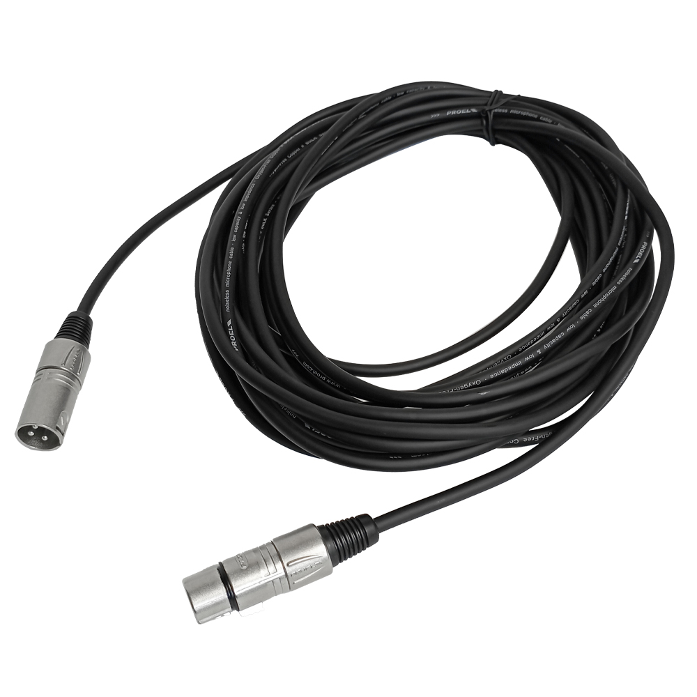 Cable Para Micrófono Plug XLR A Jack XLR 10 M PROEL BULK250LU10