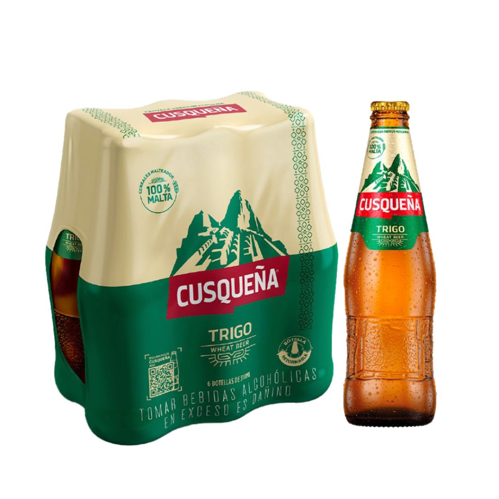 Six pack Cusqueña Trigo botella 310 ml