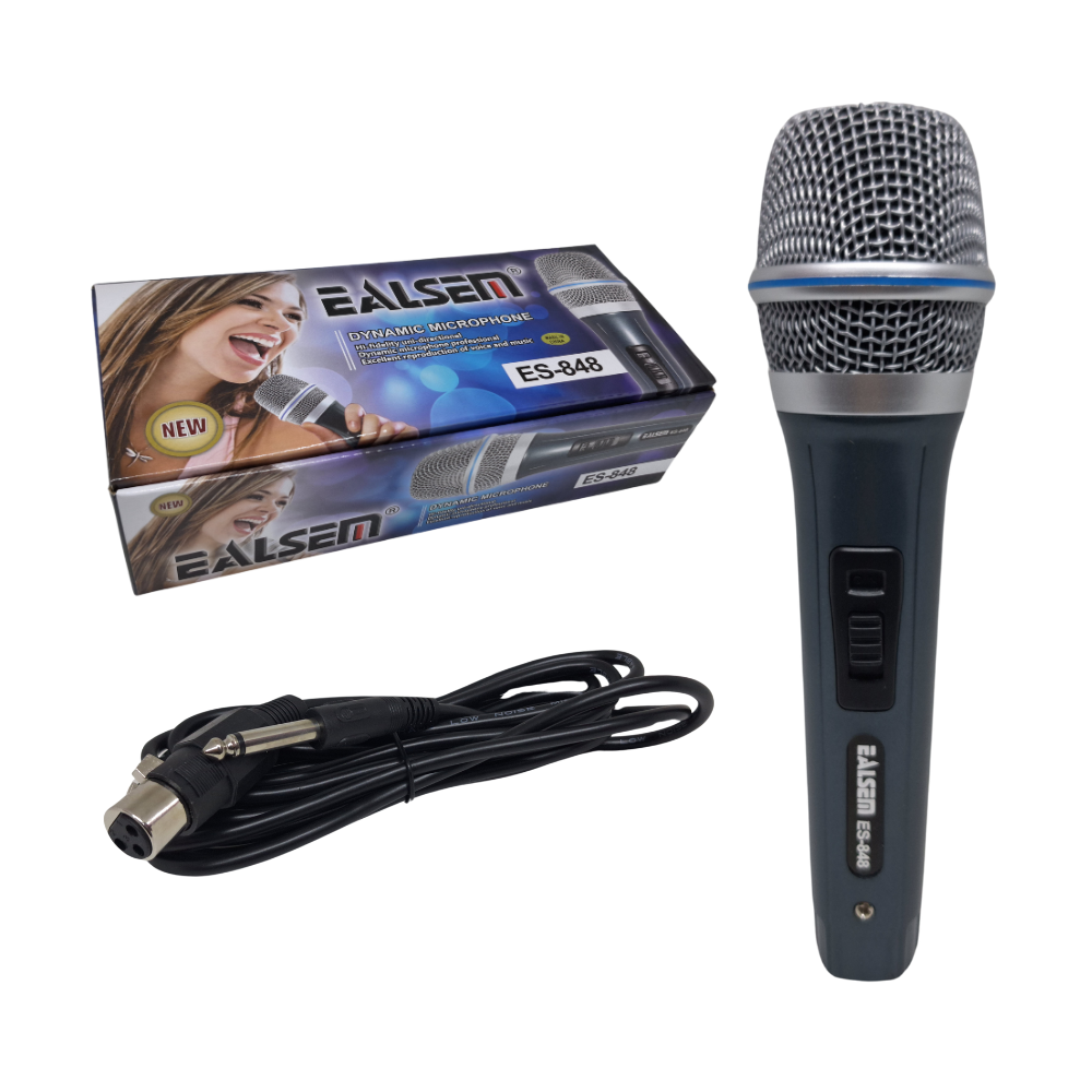 Micrófono de Mano Alámbrico Ealsem ES-848
