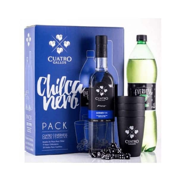 Pack Chilcanero Cuatro Gallos Quebranta 700 ml