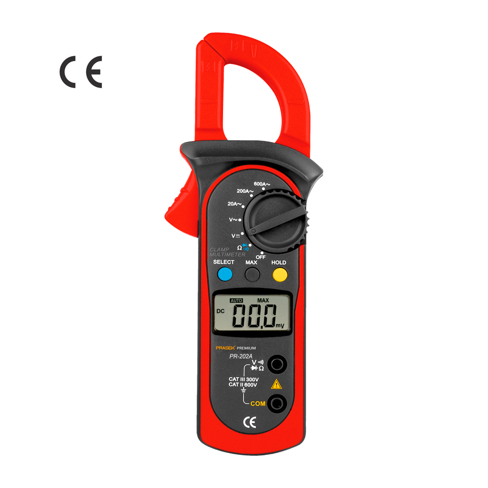 Pinza Amperimétrica Digital AC Prasek PR-202A