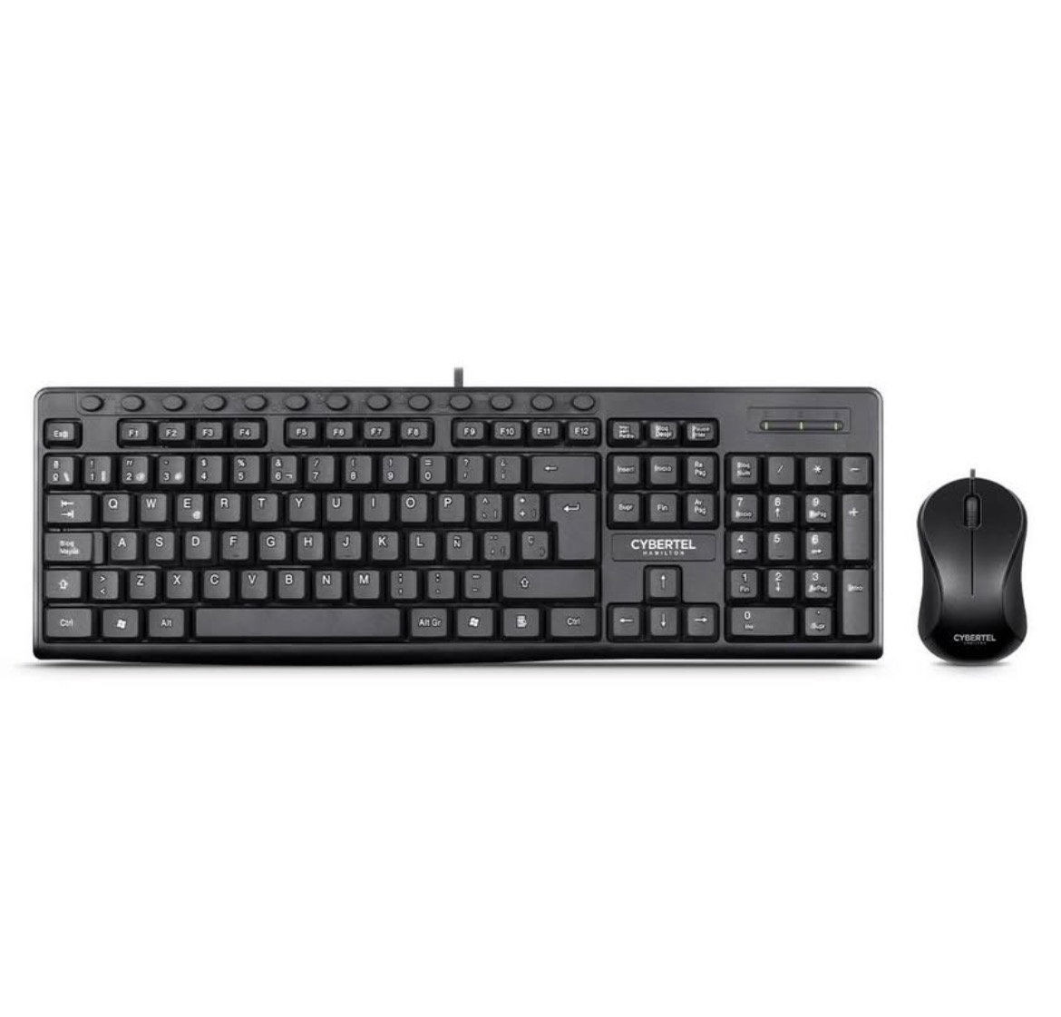 Teclado Multimedia + Mouse (Kit alambrico) CYBERTEL Hamilton CYB-109
