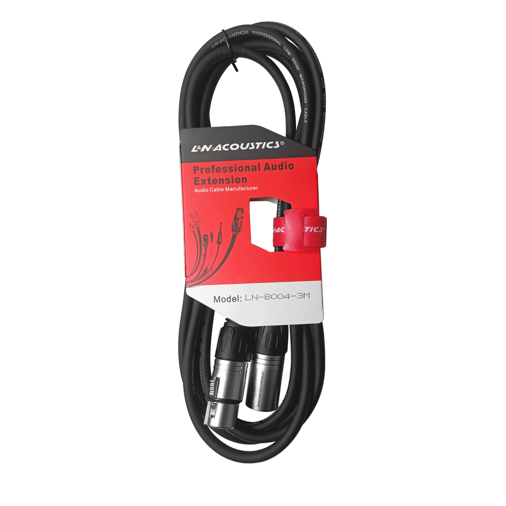 Cable Para Micrófono Plug XLR A Jack XLR 3M L&N ACOUSTICS LN-8004-3M