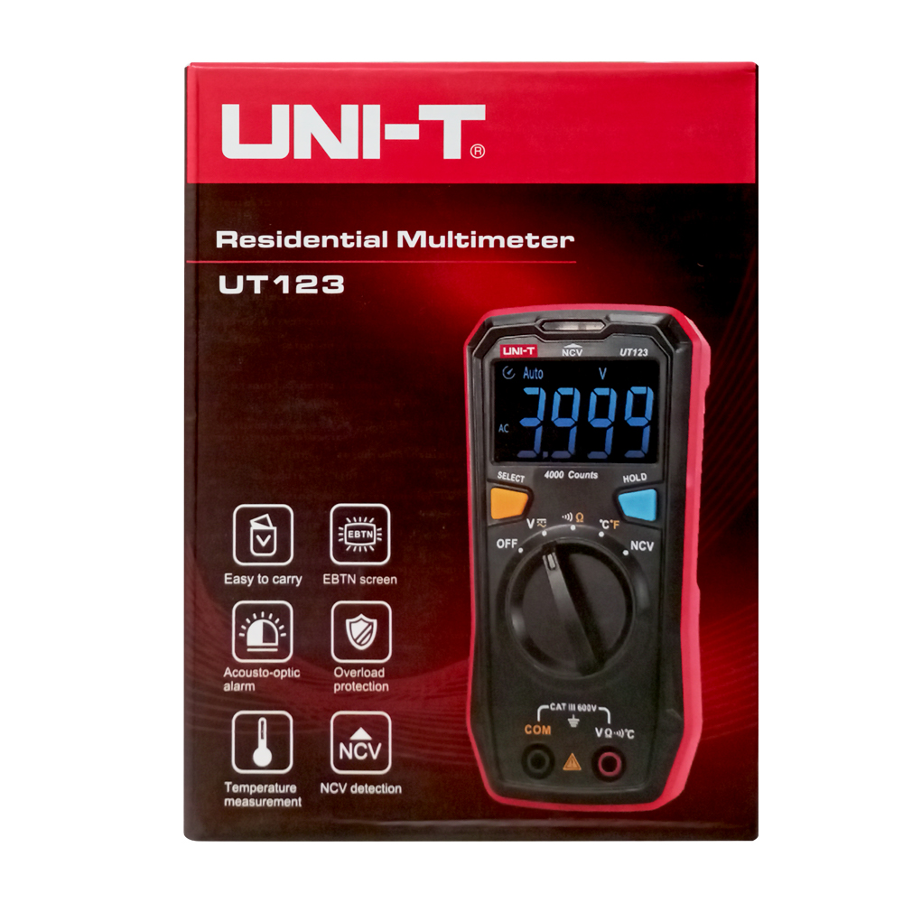 Multímetro Digital de Bolsillo UNI-T UT-123