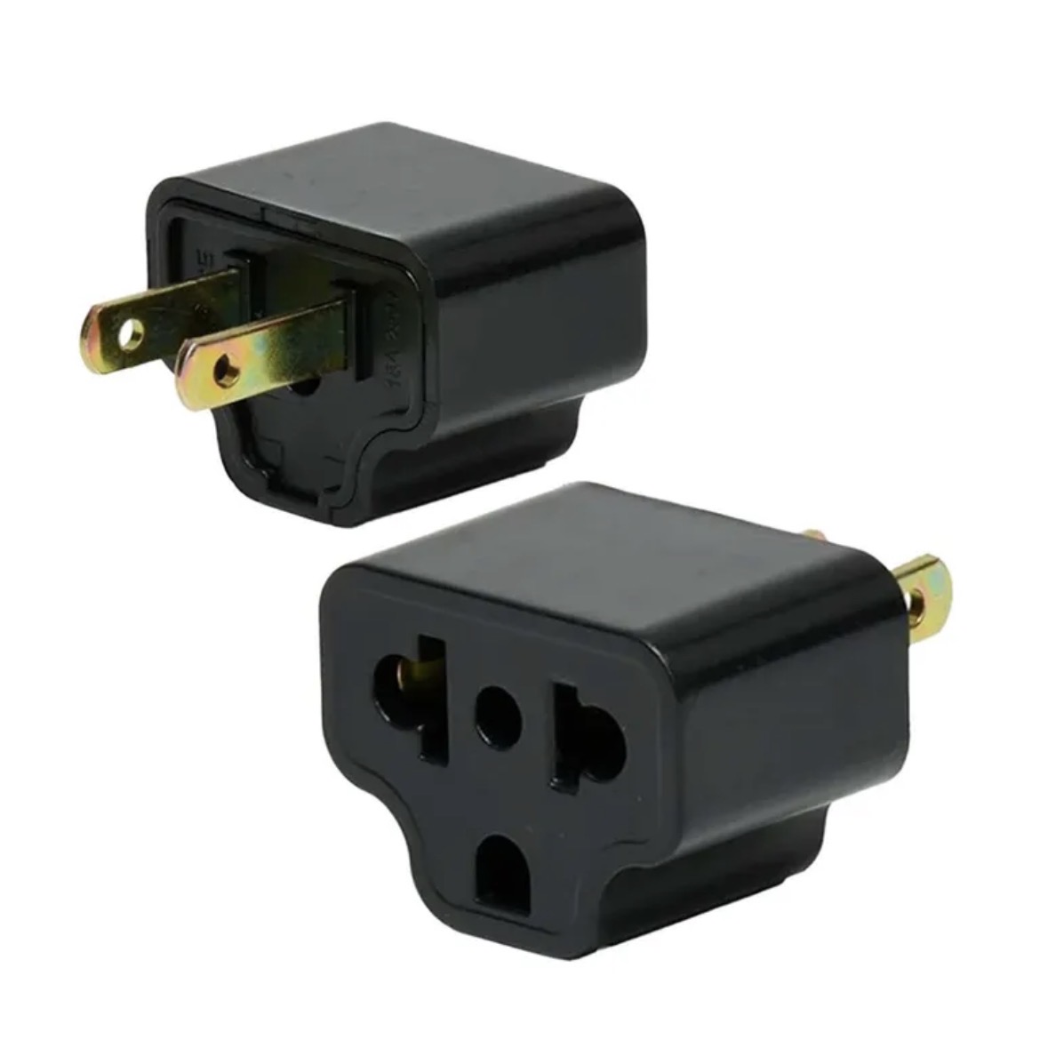 Adaptador de enchufe universal con tierra a Plano