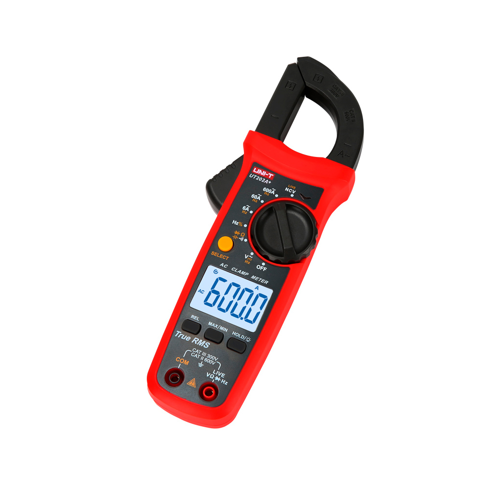 Pinza Amperimétrica UNI-T UT-202A+ (600A AC True RMS)