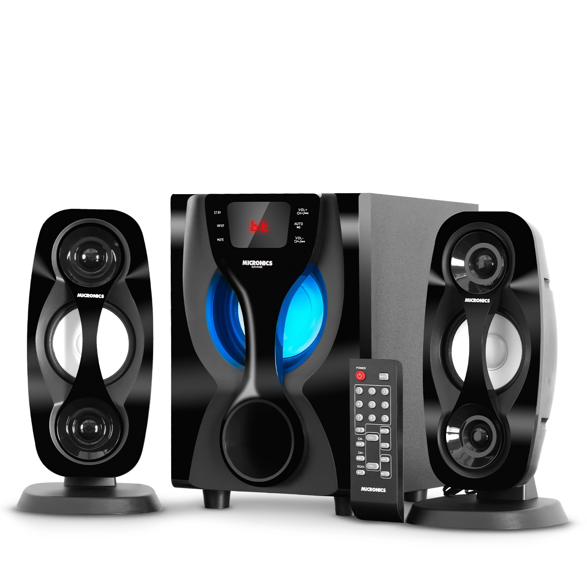 Parlante Micronics Savage (MIC S7415BT) LED Azul