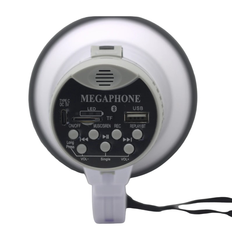 Megáfono 40W con Bluetooth y Sirena Batblack BT-XB32