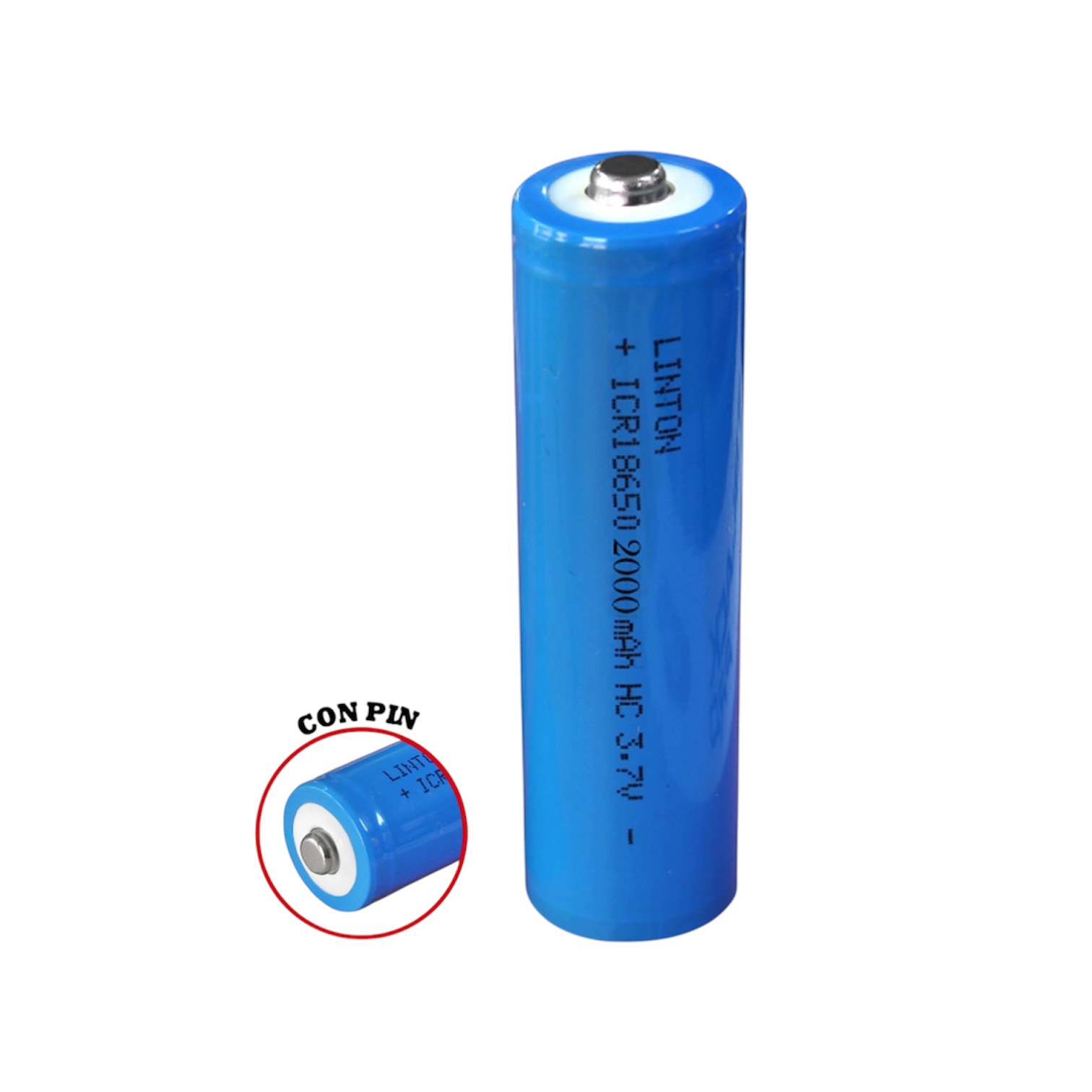 Batería recargable 18650 3.7V 2000 mah