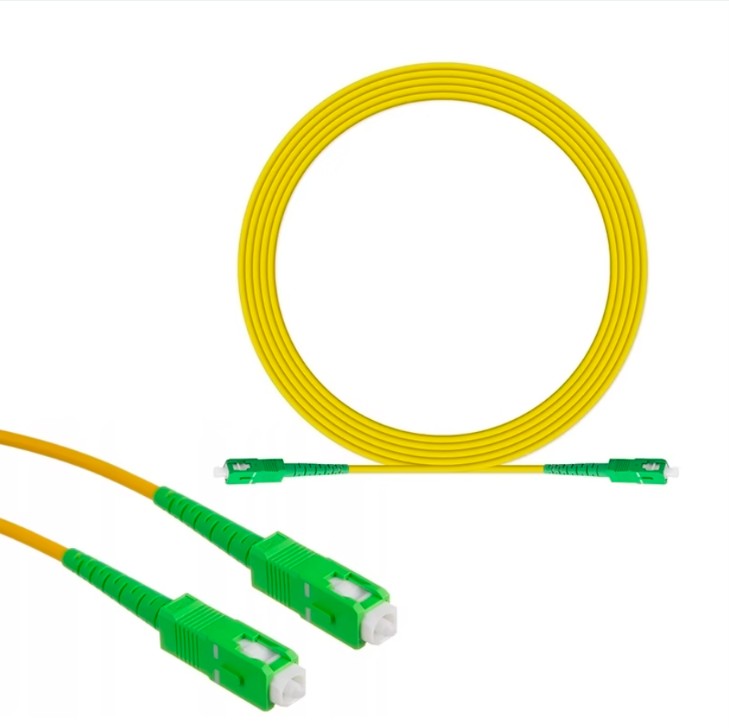 Cable Patch Cord de Fibra Optica SC/APC 3 metros