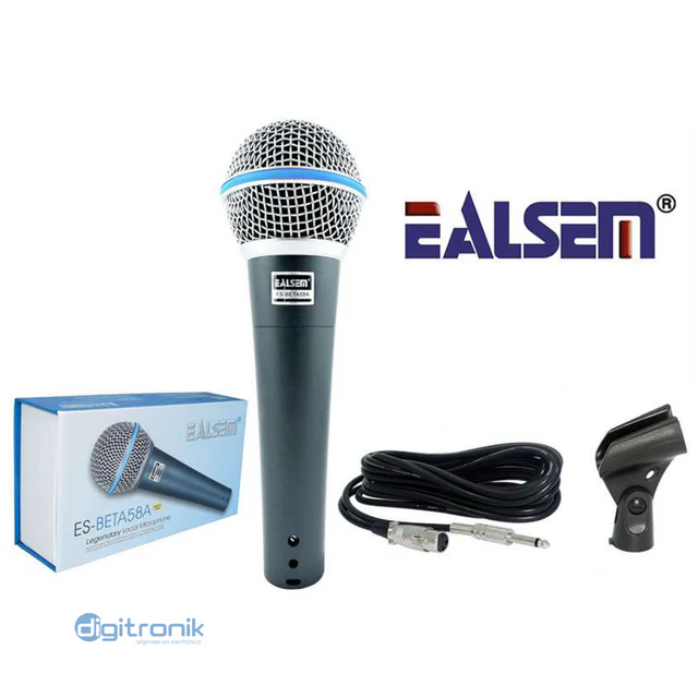Micrófono Vocal Profesional Ealsem ES-BETA58A (Con Switch)