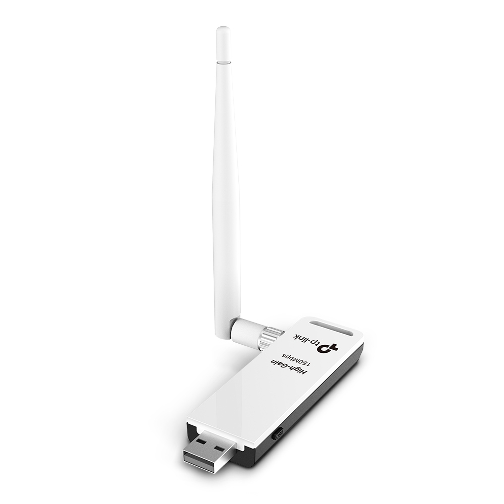 Adaptador USB Inalámbrico de Alta Sensibilidad a 150 Mbps - TP-Link TL-WN722N