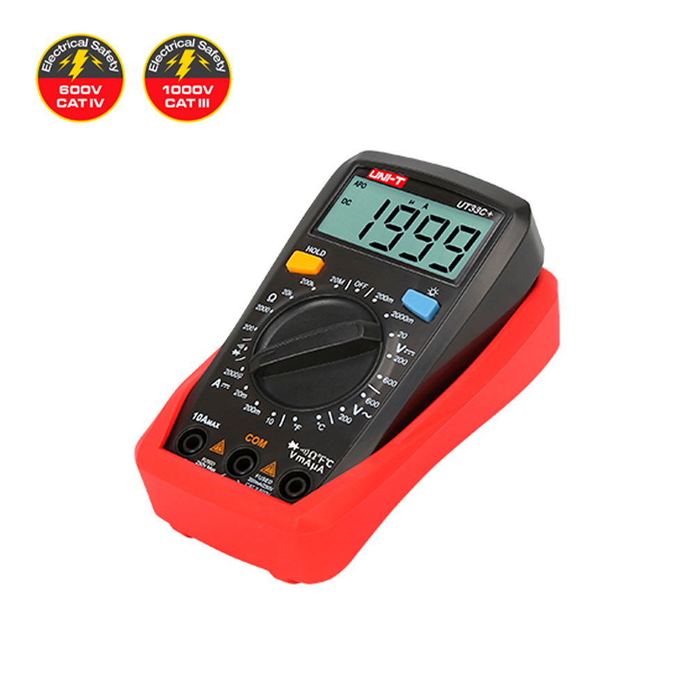 Multímetro Digital UNI-T UT-33C+ (Con Sonda de Temperatura)