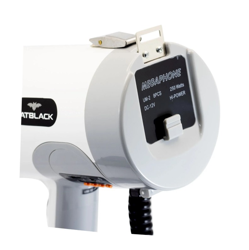 Megáfono Industrial 250W Recargable con Bluetooth Batblack BT-MF250