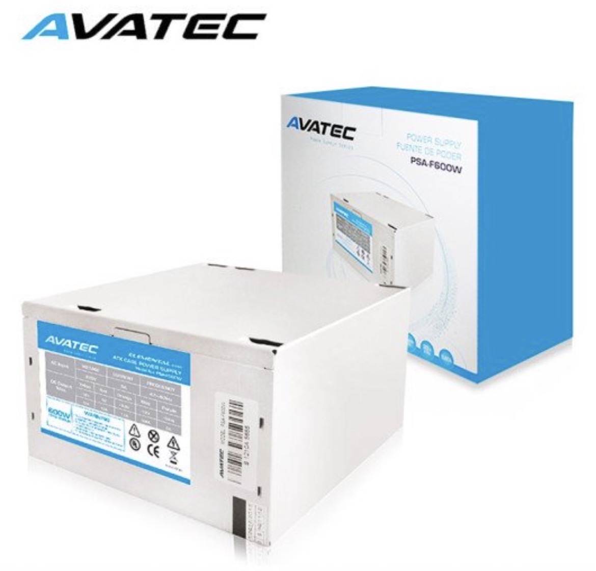 Fuente de poder ATX AVATEC PSA-600W Box 600W